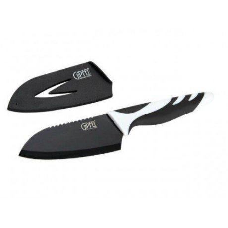 Нож сантоку GIPFEL, RAINBOW, 11 см, черный