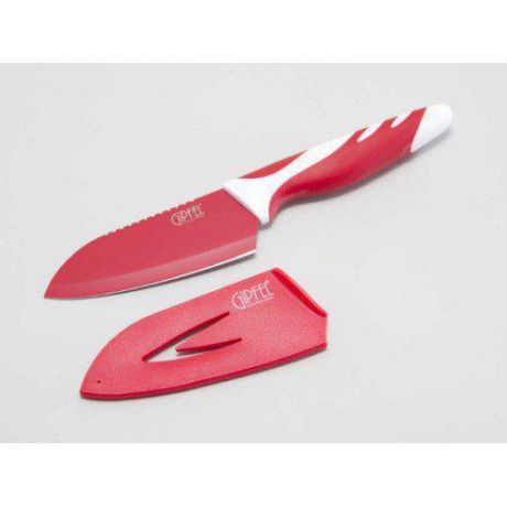 Нож сантоку GIPFEL, RAINBOW, 11 см, красный