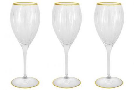Набор бокалов для вина SAME decorazione, Пиза, 6 предметов, золото