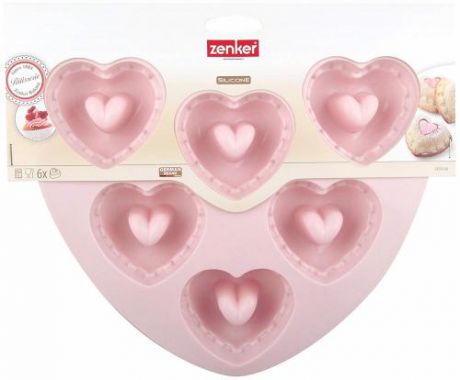 Форма для выпечки кексов Zenker, Candy, Сердце, 22,5*23*3,5 см