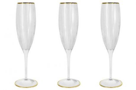 Набор бокалов для шампанского SAME decorazione, Пиза, 6 предметов, золото