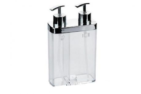 Дозатор для жидкого мыла PRIMANOVA, VIVA, 12,5*13,5*22 см, прозрачный
