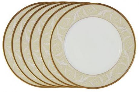 Набор обеденных тарелок NARUMI, Ноктюрн Голд, 27 см, 6 предметов