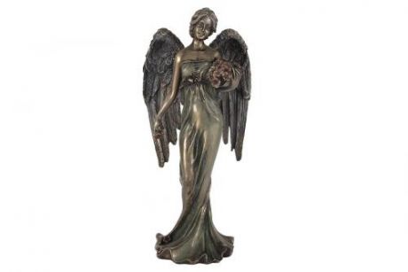 Статуэтка Veronese, Ангел с корзиной цветов, 20 см