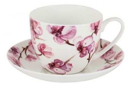 Чайная пара The English Mug, Орхидея, белый