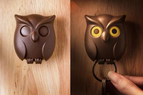 Держатель для ключей QUALY, Night Owl, коричневый