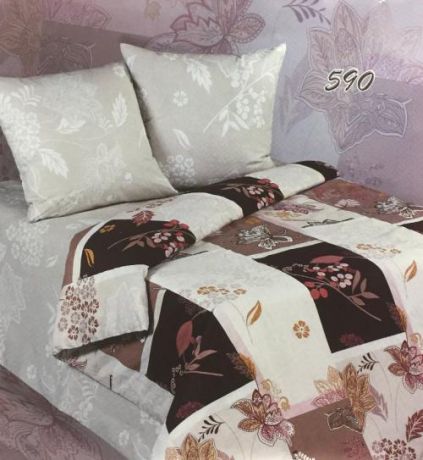 Комплект постельного белья двуспальный-евро ЭКЗОТИКА, 590