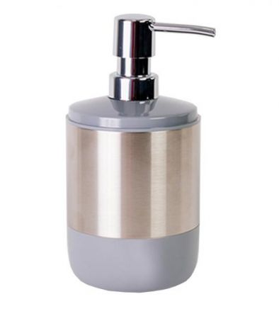 Дозатор для мыла PRIMANOVA, LIMA XL, 18,5*9,5 см, серый
