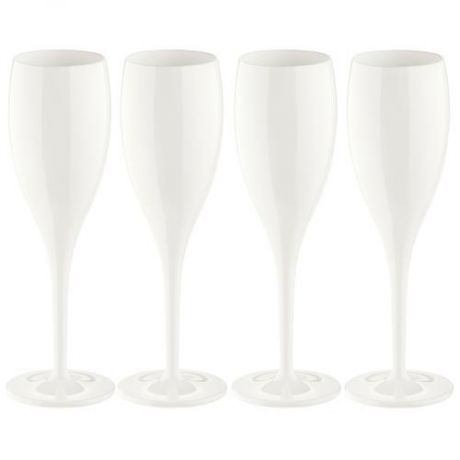 Набор одноразовых фужеров для шампанского koziol, CHEERS, 4 предмета, белый