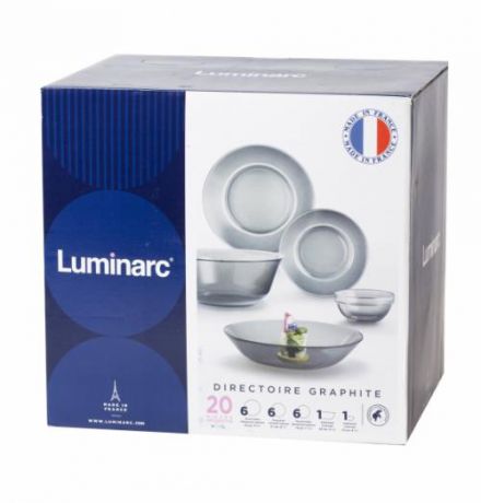 Сервиз обеденный Luminarc, Directoire Graphite, 20 предметов