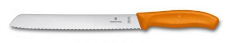 Нож для хлеба VICTORINOX, SwissClassic, 21 см, оранжевый