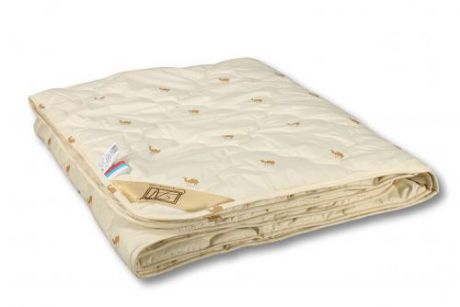 Одеяло полутороспальное АльВиТек, Верблюжья шерсть, Сахара, 140*205 см, легкое