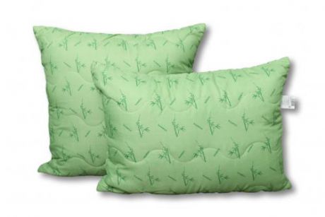Классическая подушка АльВиТек, Bamboo, 50*68 см, зеленый