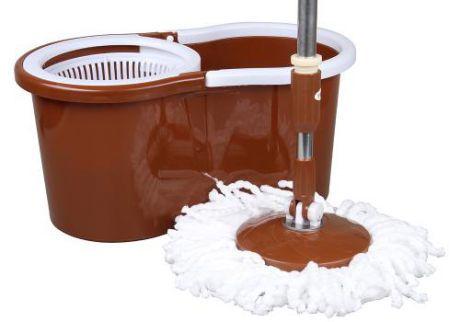 Набор для мытья пола ROSENBERG, 3 предмета, коричневый