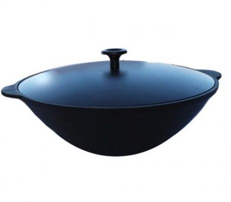 Сковорода-вок Камская посуда, 3,5 л, с алюминиевой крышкой