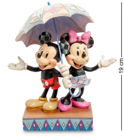 Фигурка декоративная Disney, Микки и Минни с зонтом, 19 см