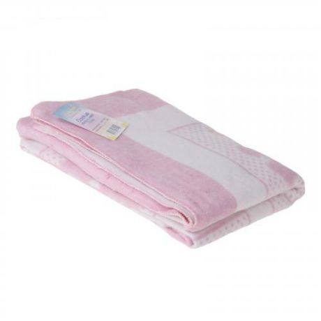 Одеяло детское VLADI, Барни, 100*140 см, бело-розовый