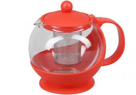 Чайник заварочный ROSENBERG, 1,25 л, красный