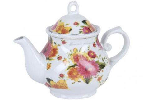 Чайник заварочный ROSENBERG, 0,9 л, цветы