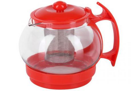 Чайник заварочный ROSENBERG, 1,1 л, красный