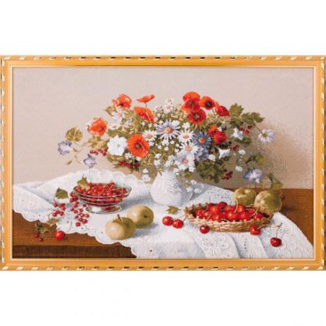 Гобеленовая картина Арти-М, Цветы и ягоды, 56*37 см