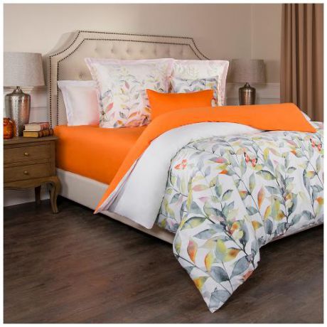 Комплект постельного белья двуспальный SANTALINO, Гармоника, оранжевый