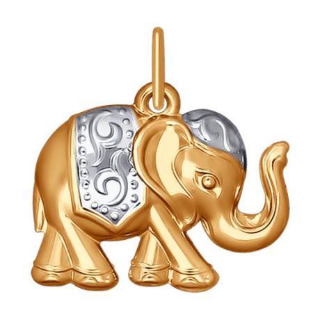 Подвеска «Слон» из золота