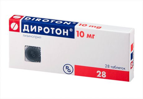 диротон 10 мг 28 табл