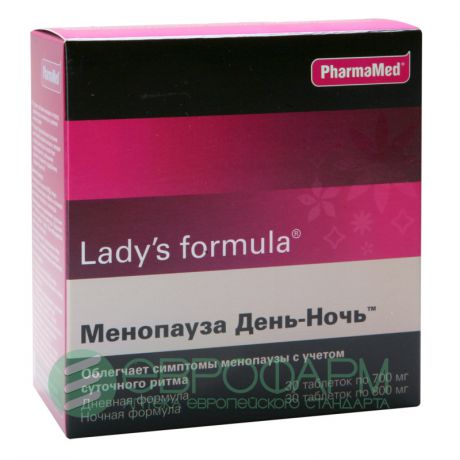 ледис формула менопауза день-ночь 30 плюс 30 табл