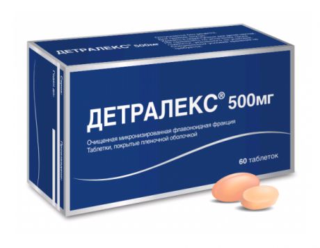 детралекс таблетки 500 мг n60