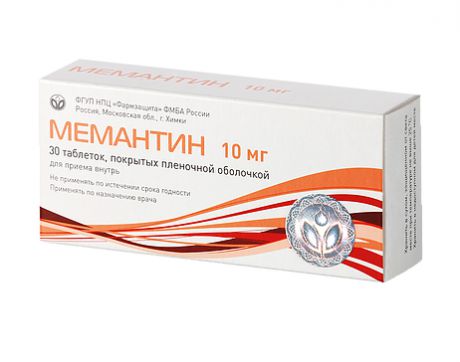 мемантин 10 мг 30 табл