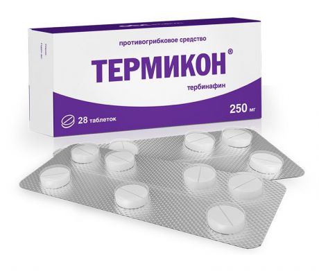 термикон таблетки 250 мг n28