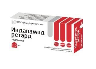 индапамид ретард 1,5 мг 30 табл