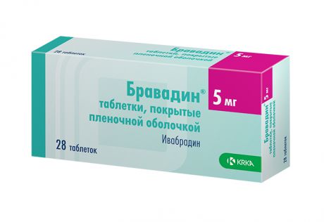 бравадин 5 мг 28 табл