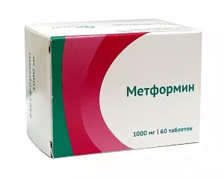метформин 1000 мг 60 табл
