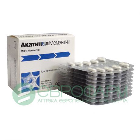 акатинол мемантин 10 мг 90 табл