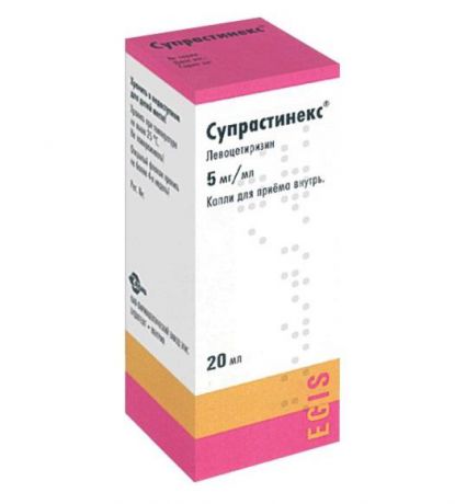 супрастинекс капли 5 мг/мл 20 мл