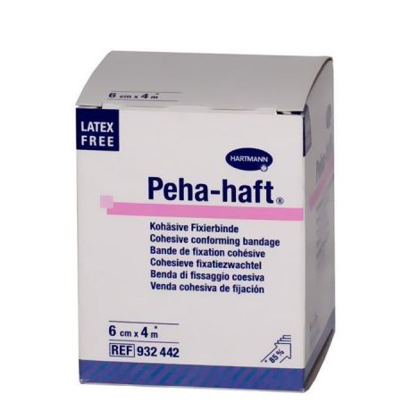 бинт peha-haft 4 м * 6 см белый самофиксирующийся