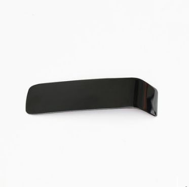 Декоративная черная глянцевая накладка под ручник Black Style