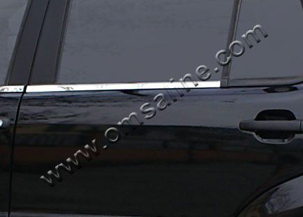 Нижние молдинги стекол, нерж., 4 части Omsa Line 4911141 для Mitsubishi Lancer 2007 -