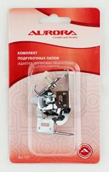 Лапка для швейных машин комплект подрубочных лапок (6+16+22 мм)+адаптер Aurora (универсальная)