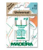 Иглы Universal titanium № 80 3 шт. Madeira