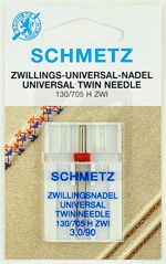 Иглы стандартные двойные 130705H ZWI № 903.0, 1шт. Schmetz