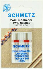 Иглы стандартные двойные 130705H ZWI № 904.0, 2 шт. Schmetz