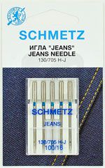 Иглы для джинсы 130705H №100, 5шт. Schmetz