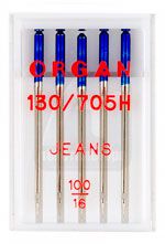 Иглы джинс №100, 5шт. Organ