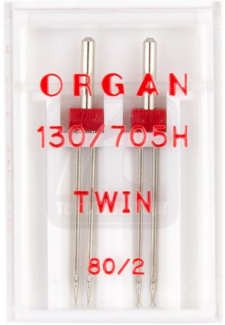 Иглы двойные стандарт №802.0, 2шт. Organ