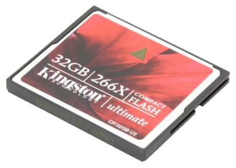 Compact Flash карта памяти Kingston 32GB 266x (CF/32GB-U2)
