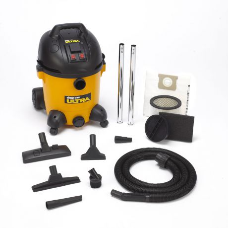 Пылесос профессиональный сухой и влажной уборки с розеткой для электроинструмента Shop-Vac ULTRA 30-S