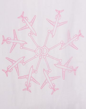 Lo Шелктовый платок с узором "самолеты" LO